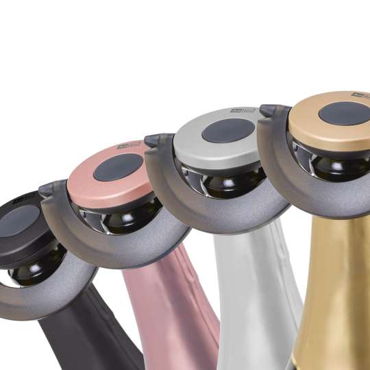 Stilvoller Sekt-Champagnerverschluss Gusto in verschiedenen Farben von AdHoc
