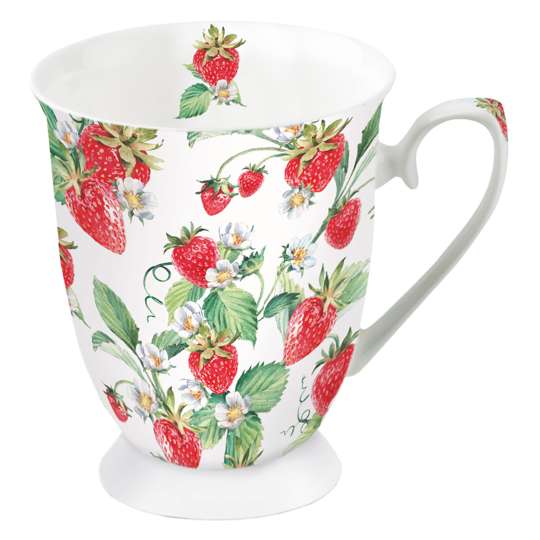 Ambiente - Garden Strawberries - Becher, 0,25 l