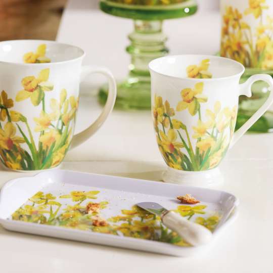 Ambiente - Golden Daffodils - Kollektion - Tassen & Tablett
