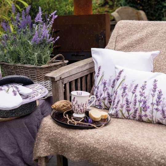 Ambiente - Lavender Shades Kollektion - Bank mit Kissen