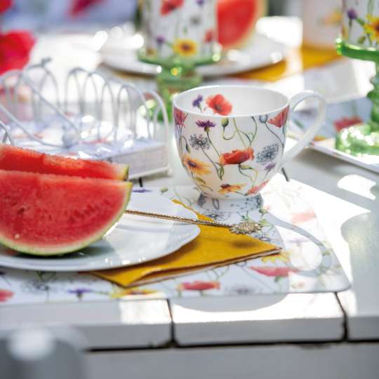 Ambiente - Poppy Meadow Kollektion - Henkelbecher & Melone