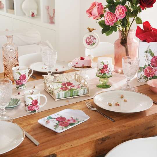 Ambiente - Die Tafel mit den unvergänglichen Rosen der Amber-Kollektion schmücken