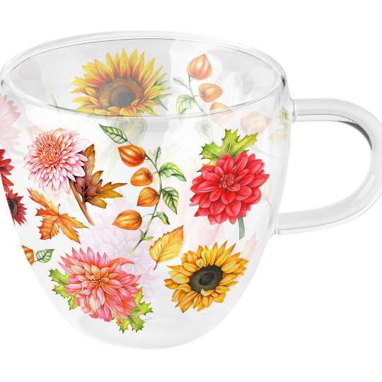 Ambiente - Autumn Blooming Doppelwandiger Glasbecher