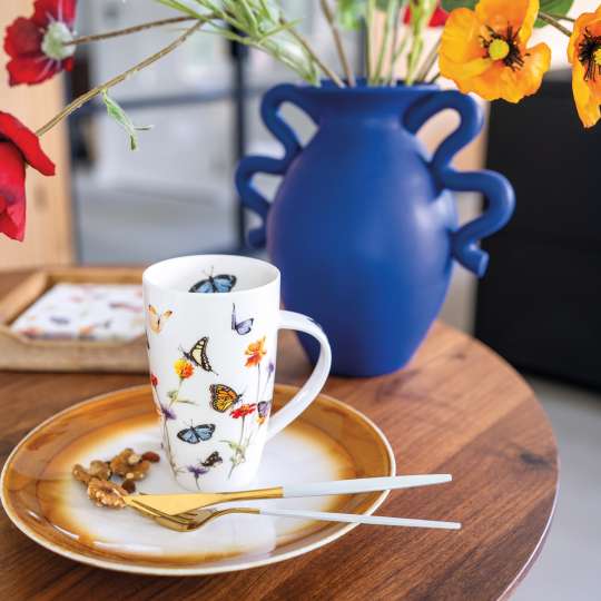 Ambiente - Schmetterlinge zum Kaffee: Butterfly Garden Henkelbecher