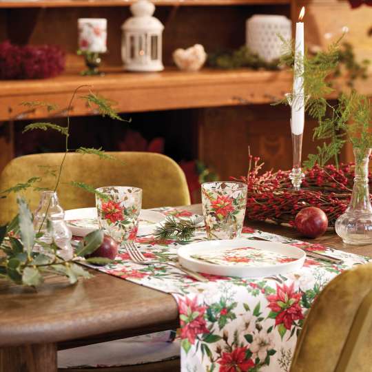 Ambiente - Festlich elegant: Christmas Florals Gedeck