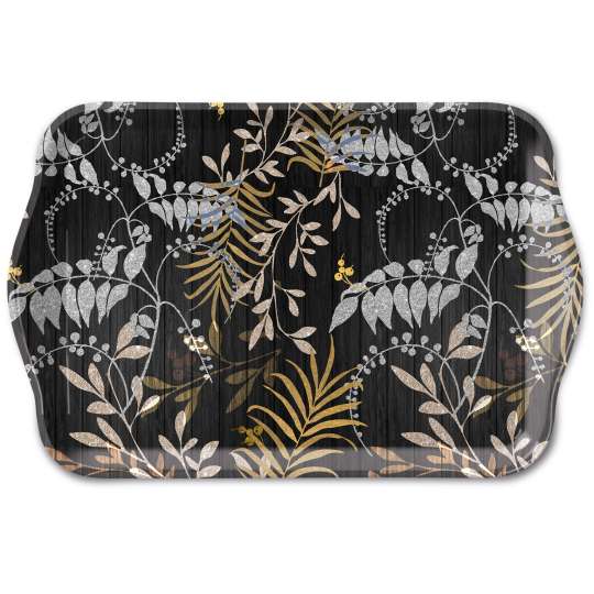 Ambiente - Luxury Leaves Tablett, 13 x 21 cm