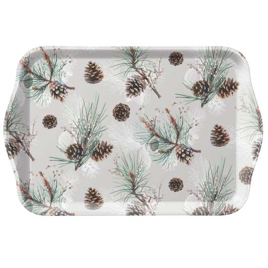 Ambiente - Pine Cone All Over - Tablett, 13 x21 cm