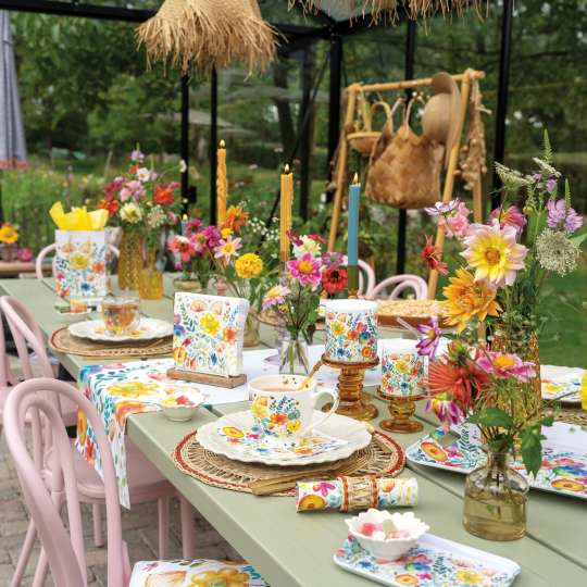 Ambiente - Es blüht auf der Tafel mit Vibrant Spring Tischdekor 