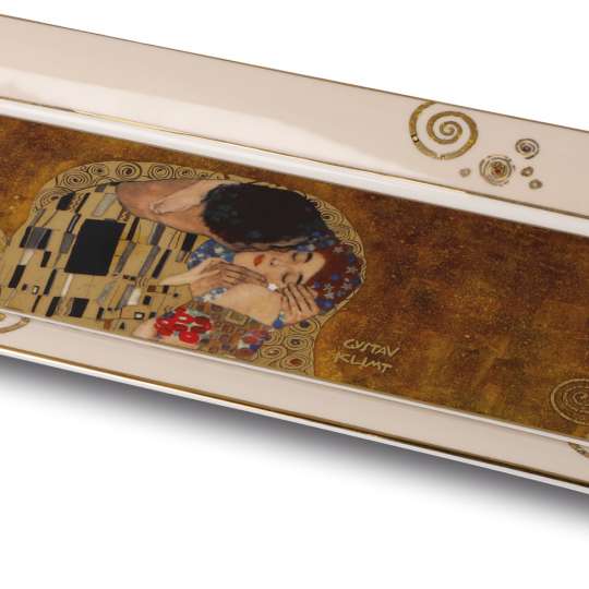 Schale schmal mit Klimts Der Kuss von Artis Orbis bei Goebel