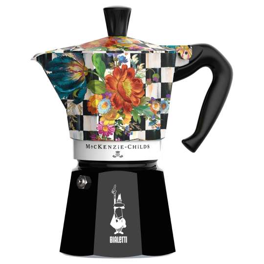 Bialetti Espressokocher Moka Express MacKenzie Child, 6 Tassen