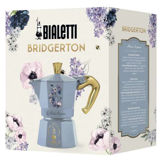 Bialetti Moka Express Espressokocher Bridgerton, 3 Tassen