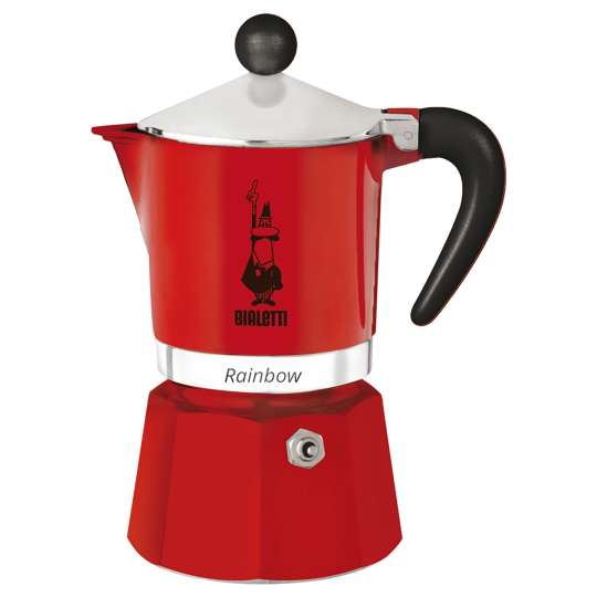 Bialetti Rainbow Espressokocher red