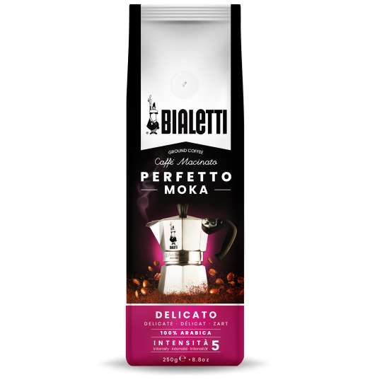 Bialetti - Perfetto Moka Delicato Kaffee gemahlen, 250g