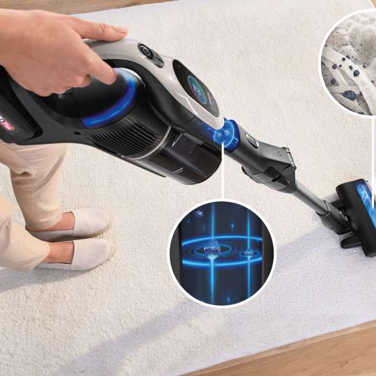 Bosch - Der Unlimited 10 Staubsauger saugt selbst nicht sichtbare Staubpartikel