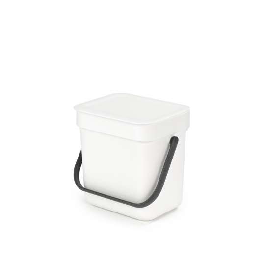 Brabantia Sort & Go Waste Bin, 3L - White