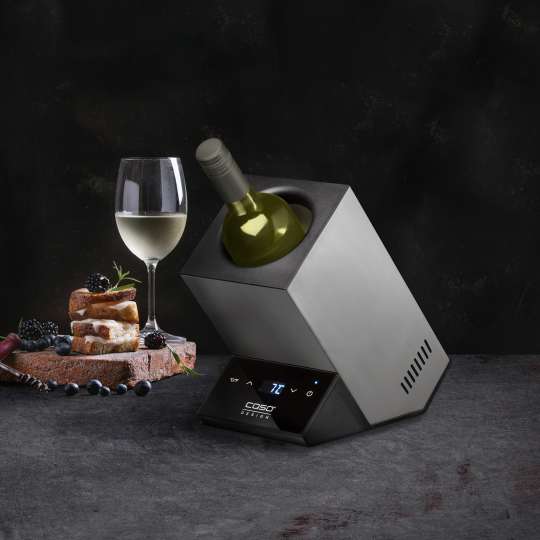CASO Design - Weinkühler WineCase One mit Wein und Snacks