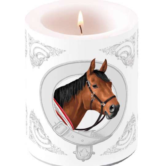 Ambiente Design Kollektion „Classic Horse“  Kerze groß  - 19214995