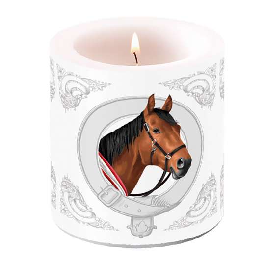 Ambiente Design Kollektion „Classic Horse“  Kerze klein - 19114995