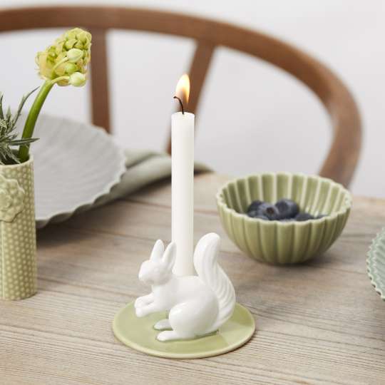 Dottir - Der Frühling ist Wasabi: Pipanella Mirco-Vase und Kerzenhalter Eichhörnchen