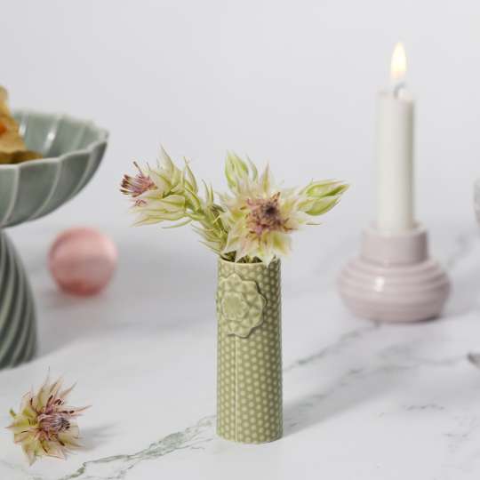 Dottir - Kleiner Frühlingsbote: Pipanella Dot Micro Vase in Wasabi