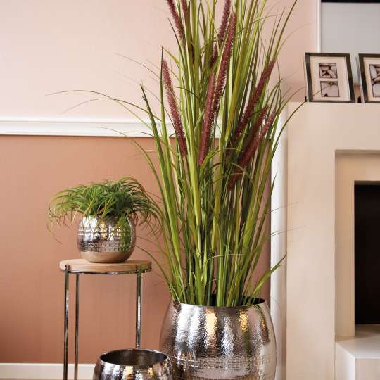 Fink Living - BRIXTON Beistelltisch - Vasen mit Pflanzen