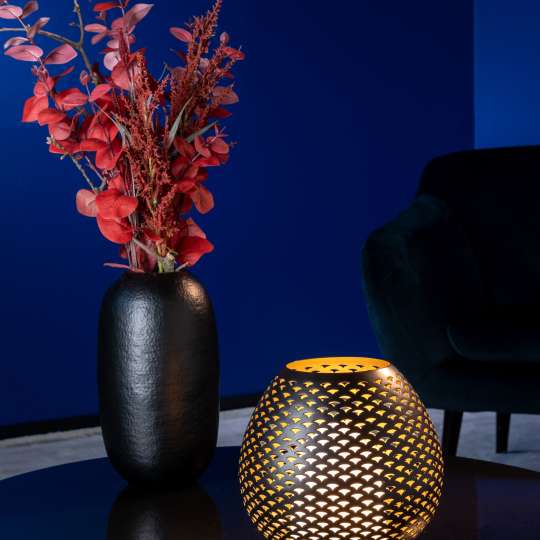 Fink Living - Lichtkugel mit markanten Details: Windlicht Palera