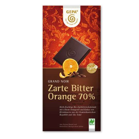 GEPA - Tafel Platz 2: Zarte Bitter Orange