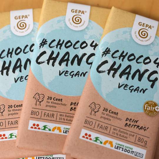 GEPA Schokolade Choco4 Change Vegan 