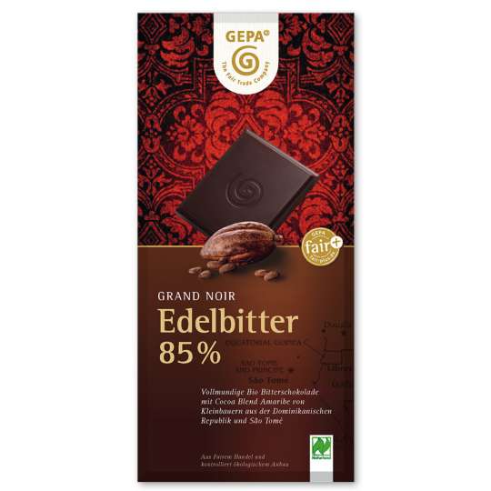 GEPA Schokolade Edelbitter 