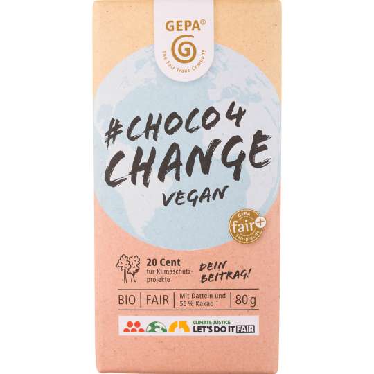 GEPA Schokolade Choco4 Change Vegan 