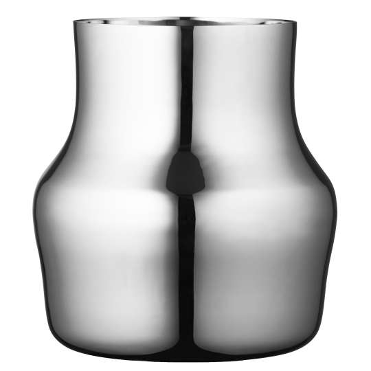 Gense - Dorotea Vase, Blanker Stahl, 19,5 cm