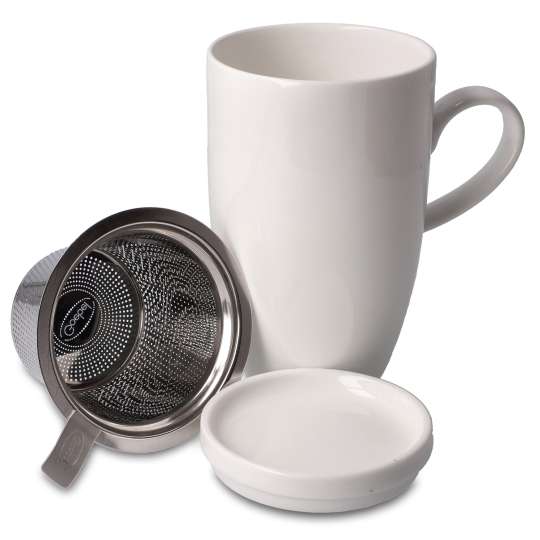 Goebel - Kaiser Porzellan - Teetasse mit Deckel und Sieb