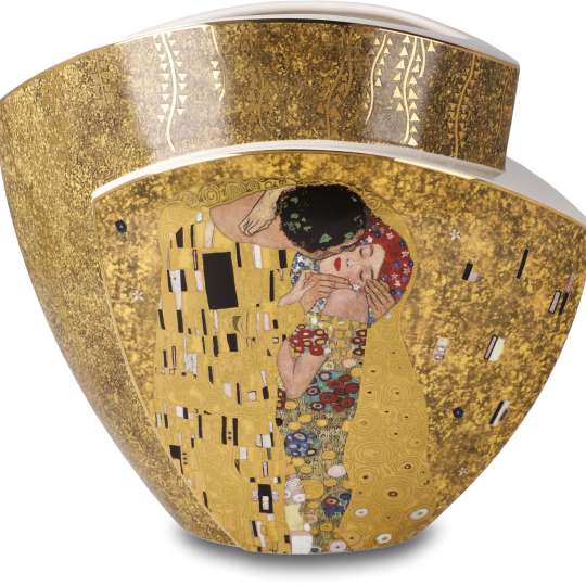 Blütenvase mit Klimts Der Kuss von Artis Orbis bei Goebel