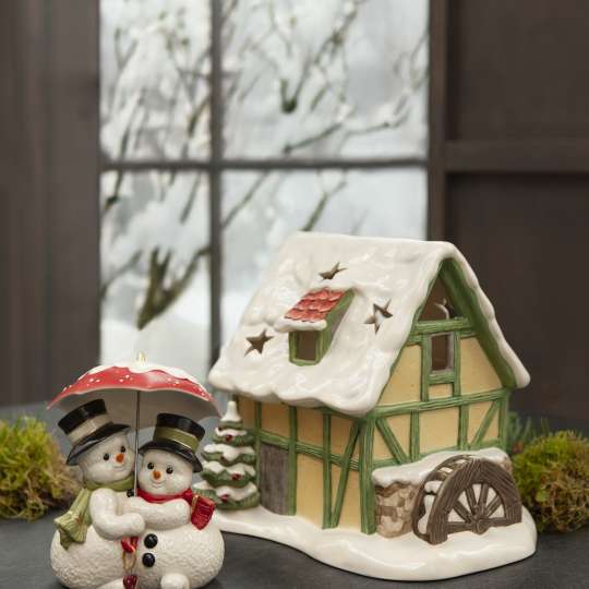 Goebel - Schneefreude pur: Figuren Winterliebe und Wassermühle