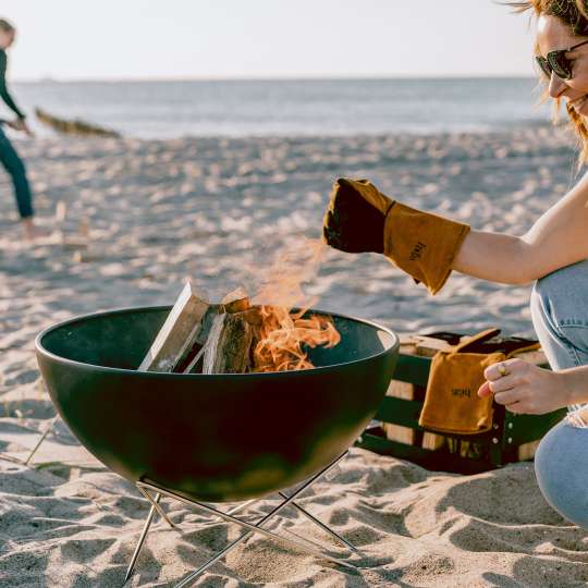 Höfats - Es wird heiß am Strand mit Bowl 57 Feuerschale