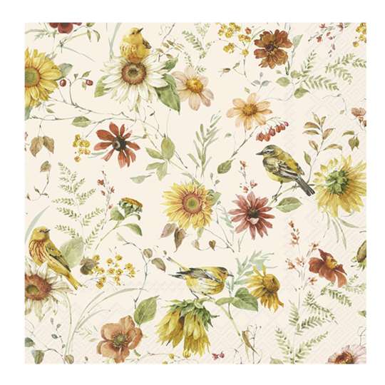 IHR - Late Summer Beauties Lunchservietten, creme