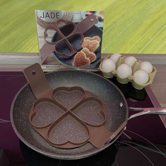 JADE Pfannkuchen- und Spiegeleiform Herzen JD52-0003