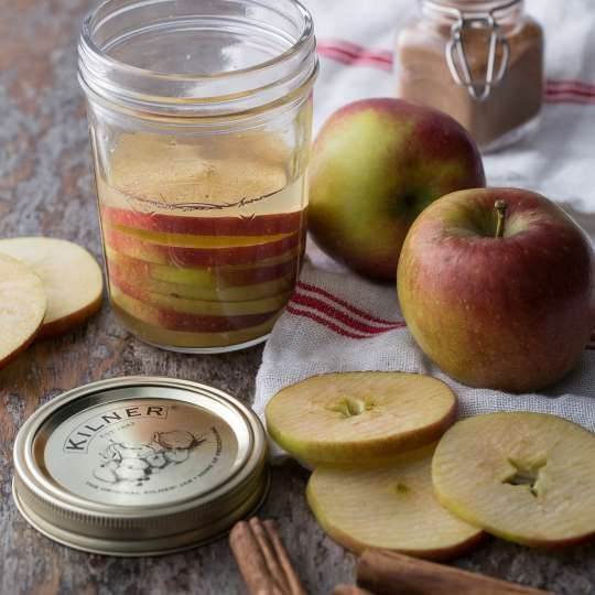 Kilner - Weithals-Einkochgläser - Apfelscheiben im Glas