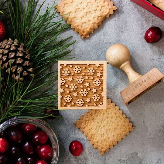 Folkroll - Hübsche Weihnachtsplätzchen mit Keksstempel kreieren
