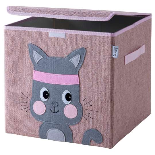 Lifeney Aufbewahrungsbox mit Deckel Katze 833086