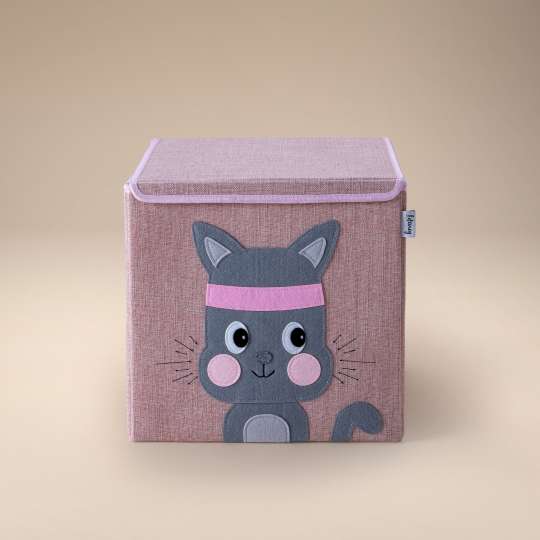 Lifeney Aufbewahrungsbox mit Deckel, Katze 833086