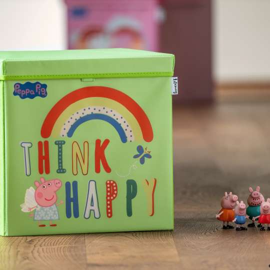 Lifeney - Für fröhliche Aufräumer: Aufbewahrungsbox Think Happy