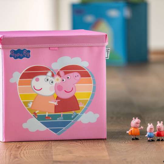 Lifeney - Peppa Pig Aufbewahrungsbox Freundschaft mit viel Stauraum