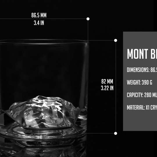 LIITON Whiskyglas Mt. Blanc