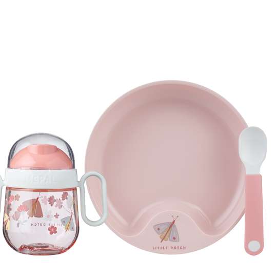 Mepal - Mio Flowers & Butterflies Babygeschirr Set 3-teilig