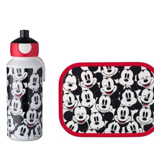 Mepal - Pausenset Campus - Trinkflasche Pop-up und Brotdose - Mickey Mouse