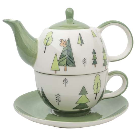 Mila Design Forest Green Tea for one 992641 