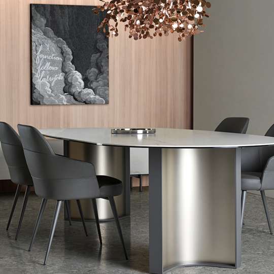 Dressy Office Ensemble with NUBO Chairs and PARKER Table