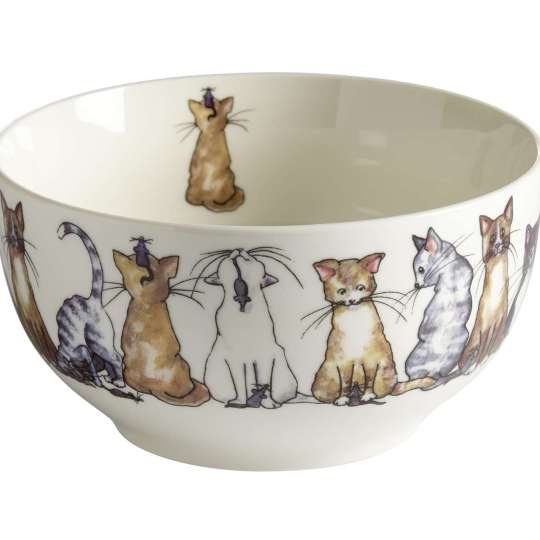 Nääsgränsgården - Schale mit Katzenmotiv, Ø13cm