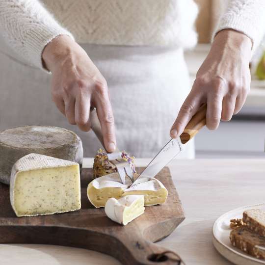 OPINEL - Sicher Käse aller Art schneiden mit Käse-Set OLIVIER